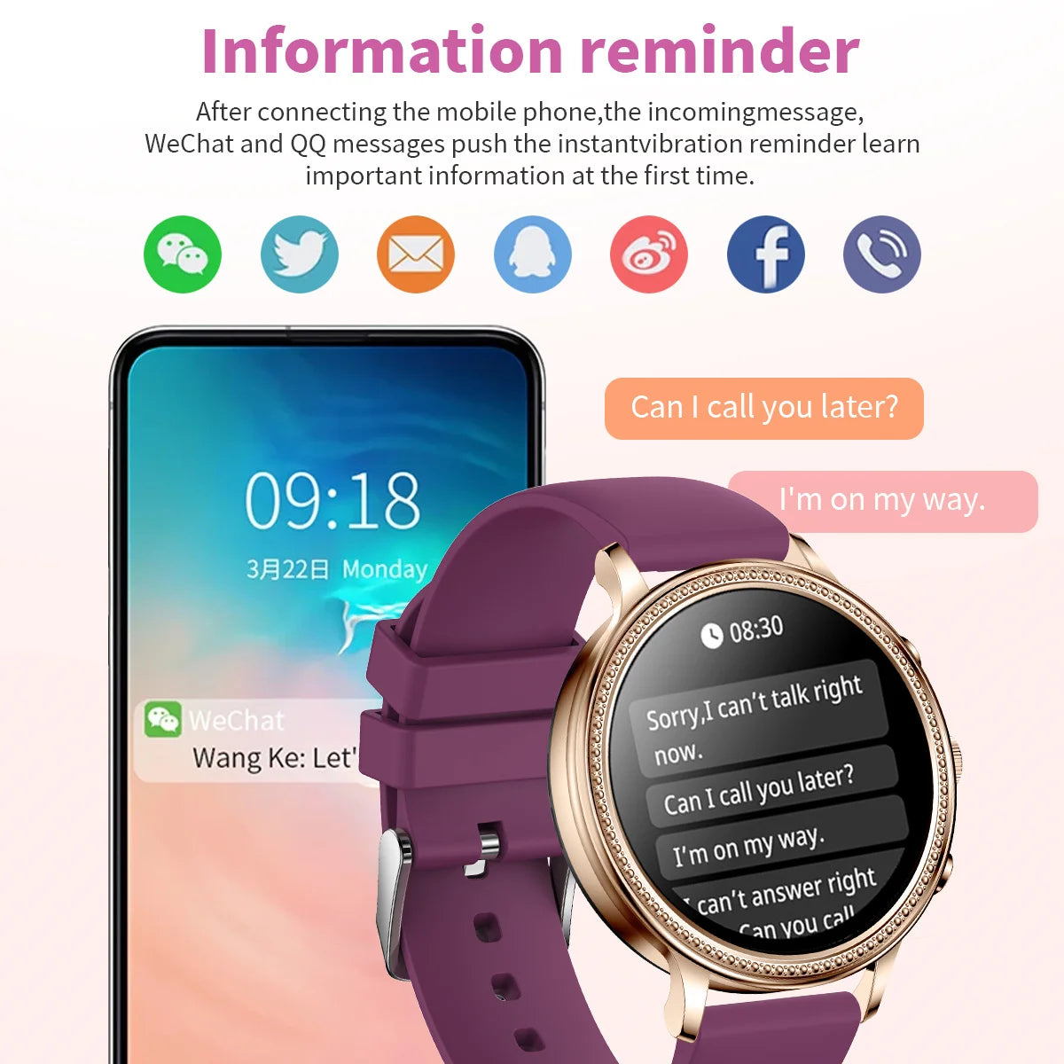 Luxury Smart Watches For Women Bluetooth Call Connected Phone Women Watch Health Monitor Sports Smartwatch 2023 Women Gift - Sellinashop