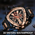 Triangle Men Watch Sport Army Mens Watches Luxury Waterproof Quartz Clock Man Chronograph Military Wristwatch - Sellinashop