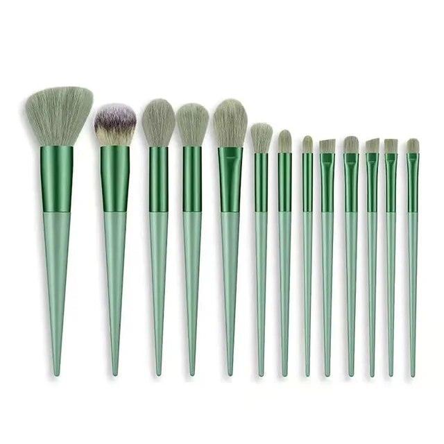 13pcs Soft Makeup Brushes Set Eyeliner Eye Shadow Brush Cosmetic Foundation Blush Powder Blending Beauty Makeup Tool Maquiagem - Sellinashop