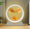Moving Sand Art Table Lamp LED Night Light 3D Sandscape Hourglass Bedside Lamp Flowing Sand Painting Home Decor Gifts - Sellinashop