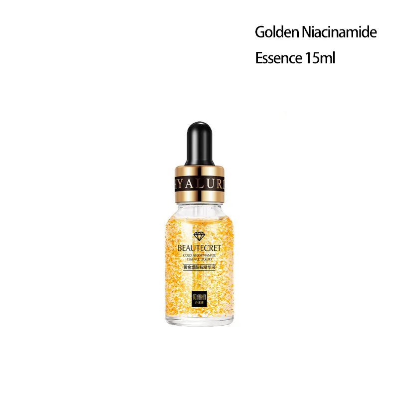 Skincare Product 24K Gold Niacinamide Face Serum Anti Aging Hyaluronic Acid for Face Shrinks Pores Korean Skin Care Products - Sellinashop