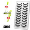 Eyelashes 3D Mink Lashes Fluffy Soft Wispy Natural Cross Eyelash Extension Reusable Lashes Mink False Eyelashes Makeup - Sellinashop