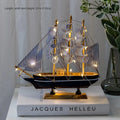 New Wooden Sailboat Model Office Living Room Decoration Crafts Nautical Decoration Creative Model Home Decoration Birthday Gift - Sellinashop