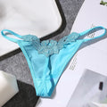 Floral Embroidered Sexy Briefs Low Waist G-String Seduction Thin Women Underwear Seamless Sexy Hollow Out Panties Thong Lingerie - Sellinashop