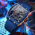 Top Brand Men's Watches Luxury Square Quartz Wristwatch Waterproof Luminous Chronograph Watch for Men Date Clock - Sellinashop