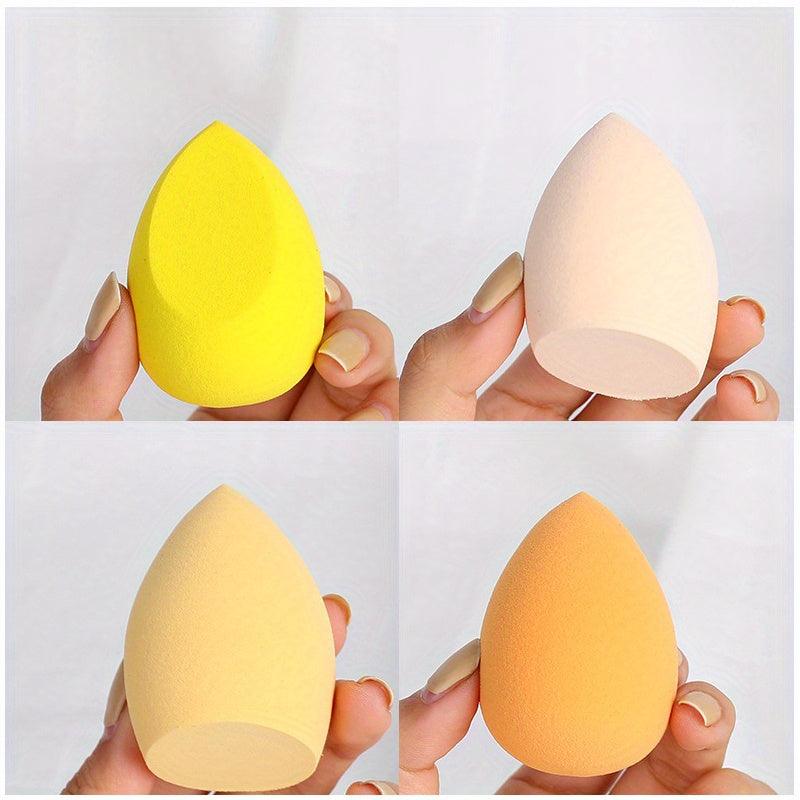 4 Pcs Professional Makeup Sponges Set - Blender For Foundation, Touch Ups, And Makeup - Latex-Free - Dry And Wet Use - Gift Box Included - Perfect Cosmetic Accessory - Sellinashop