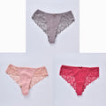 3/5Pcs Women Panties Plus Size Sexy Cotton Thong G-string Underwear Low-rise Female Briefs Ladies Underpants Solid Color Panties - Sellinashop