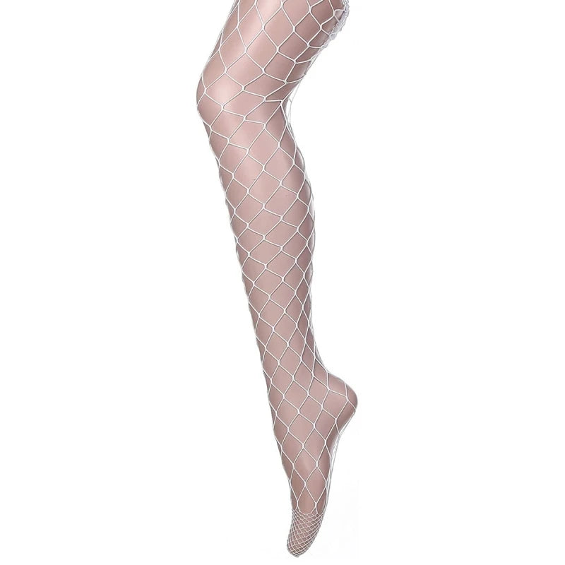 Glow In the Dark Hollow Out Mesh Fishnet Pantyhose Seductive Pole Dacne Party Club Luminous Stockings Women Sexy Lingerie - Sellinashop