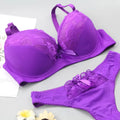 Sexy Push Up Bra Sets Padded Intimates Lace Thongs Underwear For Women BCDE Cup Plus Size Lingerie Female - Sellinashop