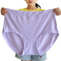 Plus Size Women Panties Fattening Extra Large Milk Silk Triangle Underpants Head Female Mother Middle Aged Underwear 150kg - Sellinashop