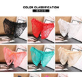 Erotic Sexy Open Lace Panties Transparent Bow Low Waist Underpants Female Breathable Hollow Mesh Briefs Women Sexy Lingerie - Sellinashop