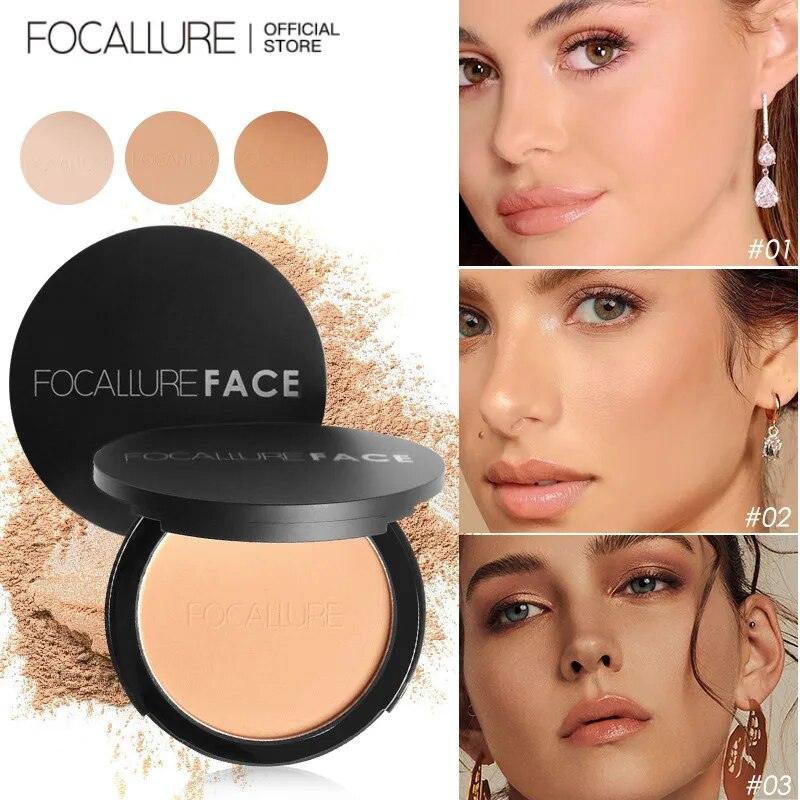 Colors Face Pressed Powder Foundation Full Coverage Long Lasting Oil Control Natural Face Powder Mineral Foundation - Sellinashop