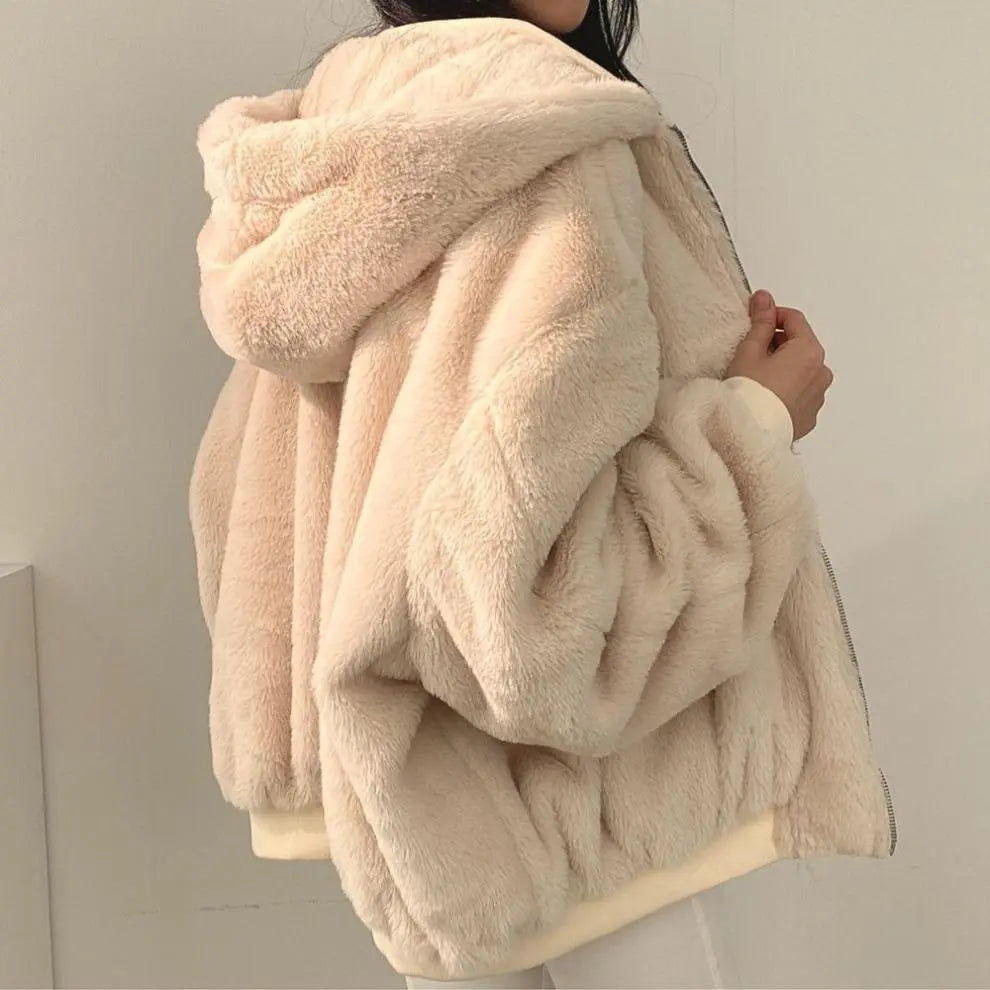 Winter New Cotton Coat Jacket Loose Hooded Thickened Coat Women Cotton Coat Women - Sellinashop